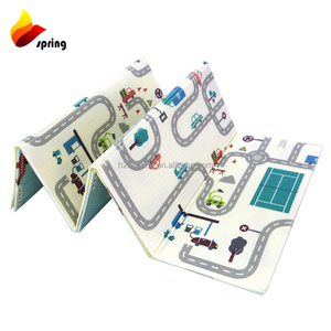 Tapis De Jeu 200x180x1cm, Pliable, Grand Tapis De Jeu Epais, Réversible, Imperméable, Portable, Non Toxique Pour Enfants - Product Image 2