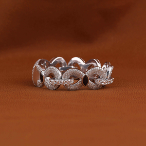 Pulsera de Eslabones Cubanos de Moissanita VVS de Longitud Personalizada, Plata de Ley 925, Joyería de Lujo con Brillo Brillante - Product Image 1