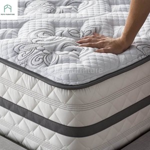 Production and wholesale Twin Single Size Bed Memory Foam Orthopedic Fabric Hotel Korean Hybrid Mattress Roll Up In A Box