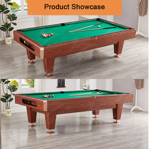 High Quality Classic Commercial Style <b>Pool</b> <b>Table</b> Snooker/Billiard MDF Material With Solid Wood Rail on Sale <b>Pool</b> Billiard Ta - Product Image 6