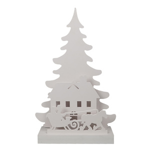 Décoration de Noël sur mesure d'arbre de Noël imitant des Silhouettes en bois à LED saisonnières pour les fêtes de fin d'année - Product Image 1