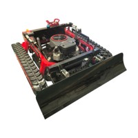 Tondeuse robot antidérapante premium 550 mm, forte capacité de franchissement, corps compact pour l'entretien des pâturages montagneux, des bordures de routes et des jardins