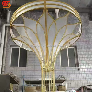 SMOOTH 7-8ft Giant Lotus Petal Metal Wedding <b>Backdrop</b> Detachable Iron <b>Backdrop</b> <b>Stand</b> for Outdoor Outdoor Decor - Product Image 3