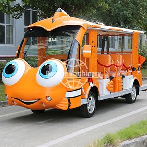 รถชมวิวไฟฟ้า 17 ที่นั่ง กำลังไฟ 1500 วัตต์ ระยะทางวิ่ง 100 กม. ฟังก์ชั่นหลากหลาย สำหรับขนส่งสนามบิน ราคาโรงงาน - Product Image 4