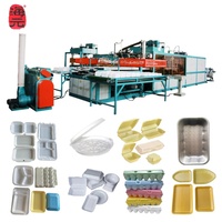 Machine de fabrication de contenants alimentaires en polystyrène expansé, machine de formage sous vide automatique pour boîtes et assiettes en mousse PS à emporter