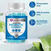 60 Gummies Probiotiques : Synergie de Souches pour Améliorer la Croissance des Cheveux et de la Peau, Propriétés Antioxydantes, Produits de Beauté Naturels à Faible Teneur en Sucre