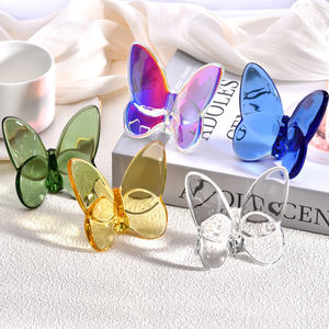 New Design Wholesale Crystal Flying Butterfly Decorations for Party High-End Glass Animal <strong>Figure</strong> With Gift Box Crystal Ornaments - Product Image 1