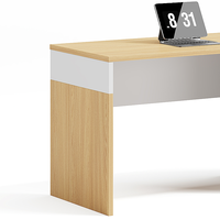 Bureau de patron minimaliste moderne Table d'ordinateur de bureau durable pour le superviseur de gestionnaire Bureau d'écriture à assemblage facile