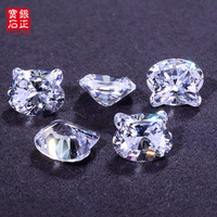 Vente en gros de pierres précieuses en zircone cubique synthétique de qualité AAAAA en forme de tête de chat, 8,5*10 mm (créées en laboratoire) pour la fabrication de bijoux