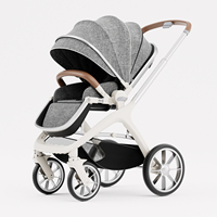 Harga DDP untuk Kereta Dorong Bayi Mewah Lipat dengan Roda Universal 360 Derajat, Rangka Aluminium Alloy, Bersertifikasi EN1888-2, 0-3 Tahun