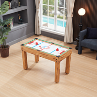 En stock, table de jeu combinée 10 en 1, table de billard, table de hockey sur air, table de baby-foot et table de bowling pour enfants