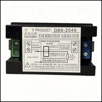 Voltmeter dan Amperemeter Digital AC D69-2049 Pengukur Tegangan 100A 80-300V Energi Listrik