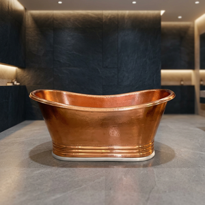 Baignoire autoportante en cuivre, ovale, pour spa à domicile et salle de bain - Product Image 1