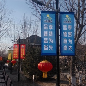 <span class=keywords><strong>Bandera</strong></span> para Poste <span class=keywords><strong>de</strong></span> Luz, Tamaño Grande, Banderas y Pancartas Promocionales <span class=keywords><strong>de</strong></span> PVC Vinilo para Calle con Logotipo Personalizado - Product Image 5