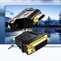 SAMZHE Erkek - DVI-I 24+5 Dişi Adaptör Altın Kaplama Çift Yönlü Dönüştürücü 1080P PC Monitörü Projektör HDTV için