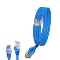 Kabel jaringan Ethernet berlapis emas, kabel Lan 8-core CAT7 1-100m, kabel jaringan Ethernet RJ45 kustom, kabel Laptop, XBox PC Cat6