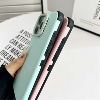 Coque de téléphone robuste antichoc avec béquille pour objectif pour iPhone 17 16 15 14 13 Accessoires de protection pour téléphone avec étui magnétique