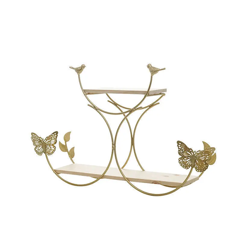 Reusable nordic styles metal wrought iron wooden wall decorations ins home bedroom decor wall decor for spa