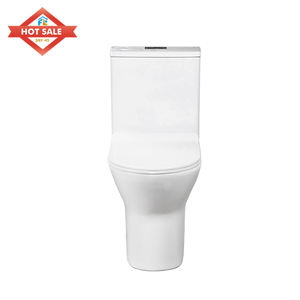 Fluor Une Pièce Murale Sans Monture En Céramique Moderne Sanitaire Allongé P-Trap Cuvette De Toilette À Fermeture Lente pour Salles De Bains <span class=keywords><strong>WC</strong></span> - Product Image 2