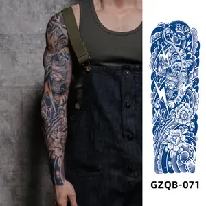定制防水临时全臂大尺寸纹身贴纸所有型号长效临时纹身臂套纹身