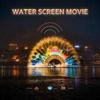 Projecteur de Fontaine Musicale Laser Extérieure Commerciale LISHI avec Écran d'Eau, Étanche IP68, Contrôle Programmable pour Complexes Hôteliers