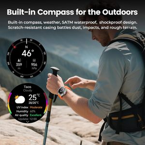 สมาร์ทวอทช์ติดตามสุขภาพพร้อม GPS เข็มทิศ ตรวจวัดสุขภาพ แจ้งเตือนอัตโนมัติ แบตเตอรี่ใช้งานได้ 5-10 วัน สำหรับ Android - Product Image 2