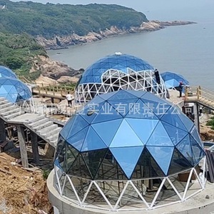 Modern Dome <b>Tent</b> 6-8 Person <b>Large</b> Space Four-season Outdoor Glass House PC Bubble <b>Tent</b> For Hotel - Product Image 3
