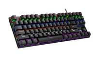 Teclado Mecánico con Cable T-WOLF T18 de 87 Teclas, Teclado Mecánico para Juegos TKL, Interruptor Azul, Teclado RGB para Accesorios de Computadora