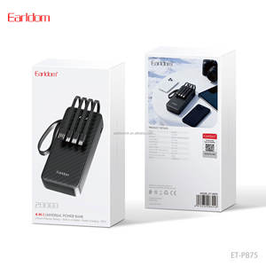 Batterie externe Earldom avec câbles de charge USB-C et iOS intégrés, affichage numérique LED pour iPhone 14 13 12 11, Samsung Galaxy - Product Image 6