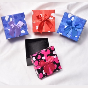 Fashion Kids <b>Watch</b> Boxes Butterfly Knot Bracelet <b>Watch</b> Gift Packaging with Square Pattern Lid and Base <b>Case</b> for Kids - Product Image 5