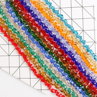 Perles en verre pour la fabrication de bijoux, perles facettées en forme de diamant pour pendentif, collier, bracelet, boucles d'oreilles, décoration de la maison, accessoires de bricolage