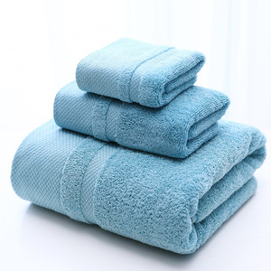 Khăn bông nguyên chất, khăn tắm, khăn vuông ba mảnh đặt hộp quà tặng, logo thêu, khăn dày 460gsm thân thiện với da - Product Image 4