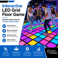 Sistema de Baldosas LED Interactivas para Juegos de Piso, Juegos de Desafío Multijugador para Centros de Entretenimiento Comerciales y Arcades