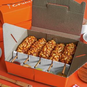 Boîtes à hot-dogs jetables en carton ondulé kraft, boîtes à emporter pour le déjeuner, boîtes personnalisées pour la restauration de hot-dogs et emballages - Product Image 1