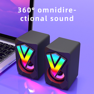 Altavoz Portátil Pequeño para Exteriores, con Cable, Bajos Adicionales, Metálico, Mini, para Juegos, Monitor de Estudio, Altavoces de Escritorio - Product Image 4