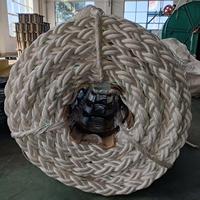 Corde en polyester à 8 brins de 96 mm résistante à l'abrasion pour bateau d'extérieur, corde d'emballage, autres fournitures marines, matériel maritime