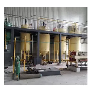 Cooking oil refinery machine sunflower crude edible oil refining machine processing plant