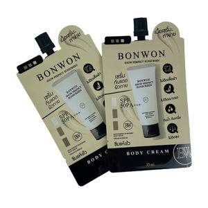 Sac cosmétique personnalisé de bec de 200ml avec poche de pulvérisation liquide réutilisable d'impression d'héliogravure pour la lotion corporelle et le masque facial - Product Image 4