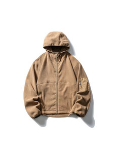 Cardigan zippé unisexe en polaire épaisse anti-plis coupe ample à capuche – Collection Automne/Hiver – Marque <span class=keywords><strong>Tendance</strong></span> - Product Image 5