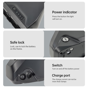 Big Capacity Retention Polly DP-9C DP-<b>9</b> Downtube <b>Battery</b> 18650 Cells 36V 48V 52V 18Ah 21Ah 28Ah Ebike <b>Battery</b> - Product Image 3
