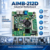 Für AIMB 212D Industrielles Mini-ITX-Mainboard Intel Atom D510 DDR2 Dual GbE LAN VGA LVDS 6 COM-Anschlüsse Eingebettetes Steuerungs-Motherboard