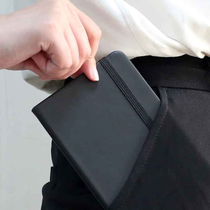 A6 Pocket Size Journal Notebook with 1 Inner Pocket Customizable Wholesale Pocket Diary Writing Notebook