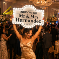 Panneau lumineux personnalisé DHD pour mariage, panneau LED illuminé pour la décoration d'événements et de réceptions, fabricant