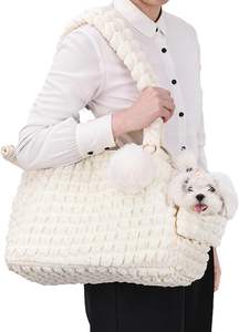 กระเป๋าใส่สัตว์เลี้ยงแบบนุ่มสำหรับแมวและสุนัข กระเป๋าสะพายไหล่สำหรับเดินทางกลางแจ้ง กระเป๋าถือแบบพองบุผ้านวมสำหรับแมว สำหรับผู้หญิง กระเป๋าใส่สัตว์เลี้ยงแบบพกพา - Product Image 3