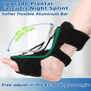 BBK Penyangga <span class=keywords><strong>Plantar</strong></span> Fasciitis Malam Hari yang Ditingkatkan Perlindungan Komprehensif 3 Tali yang Dapat Disesuaikan Bahan Nilon Bahan Utama Silikon - Product Image 2