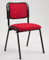 2025 meilleures chaises de conférence ergonomiques en tissu rouge de caractéristique de refroidissement de conception moderne pour l'usage de bureau pour des salles de conférence
