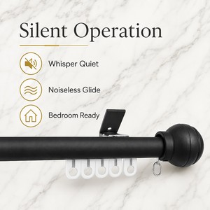 <span class=keywords><strong>Tringle</strong></span> à rideaux coulissante moderne en alliage d'aluminium Botai BT-2611, simple/double, <span class=keywords><strong>fixation</strong></span> latérale, longueur personnalisable, durable - Product Image 2
