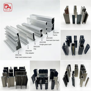 アルミニウムウィンドウフレームプロファイル押し出しドアガラス合金スライディング折りたたみカスタム陽極酸化6063T5スリムリフトサーマルブレイクダブル - Product Image 3