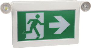 Treo Tường Có Thể Sạc Lại LED Lửa Khẩn Cấp Chạy Người Đàn Ông Thoát Ra Dấu Hiệu Với Hai Đầu Đèn Combo Cho <span class=keywords><strong>Canada</strong></span> - Product Image 3