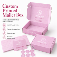 Vente directe d'usine, boîtes en papier pliables pour vêtements, boîtes d'expédition en film mat, matériaux pour l'emballage de cadeaux et l'envoi postal